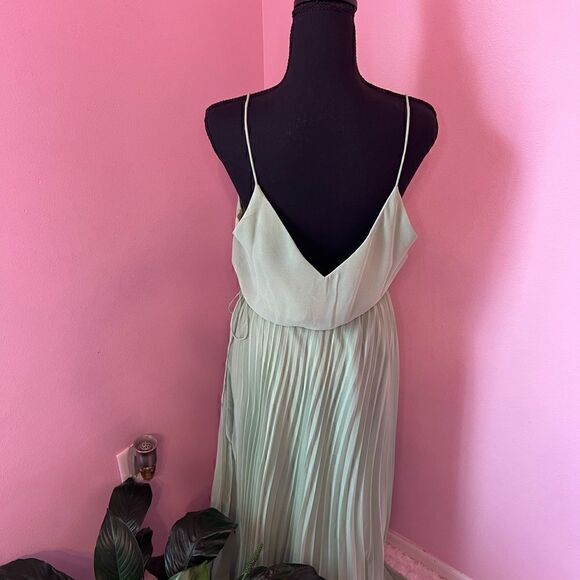 ASOS Design Pleated Cami Maxi Dress. NWT Size US 10 - Picture 7 of 9